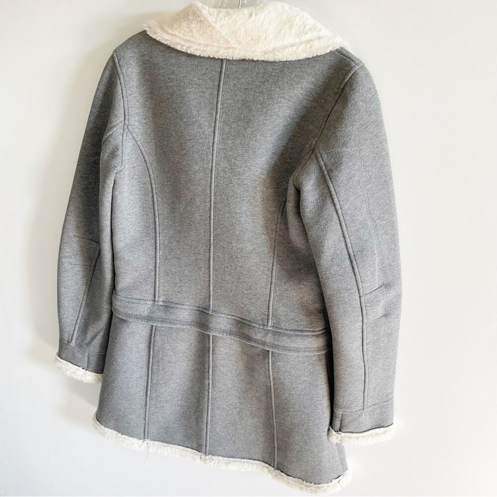 Athleta 2 in 1 Convertible Faux Fur Moto Jacket - Picture 6 of 12